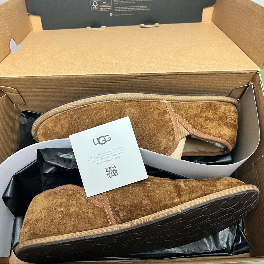 Men’s UGG Neuman Brown Suede Slippers 13
